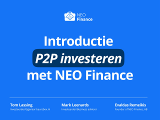 Introductie P2P investeren met NEO Finance